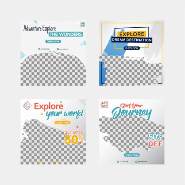 Modern sosyal medya tasarım şablonu