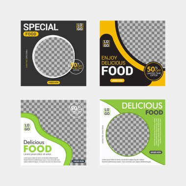 Modern sosyal medya tasarım şablonu