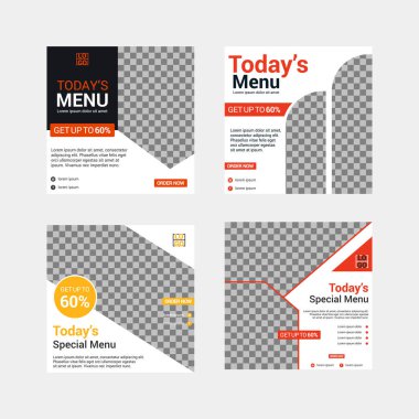 Modern sosyal medya tasarım şablonu