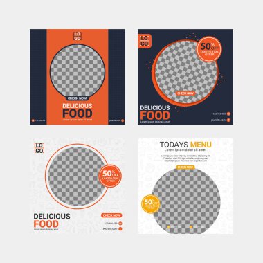 Modern sosyal medya tasarım şablonu