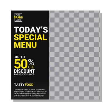 Modern sosyal medya tasarım şablonu