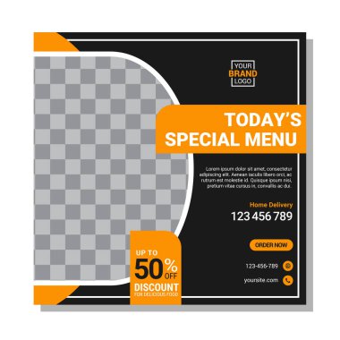 Modern sosyal medya tasarım şablonu