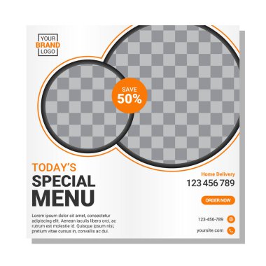 Modern sosyal medya tasarım şablonu