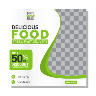 Modern sosyal medya tasarım şablonu