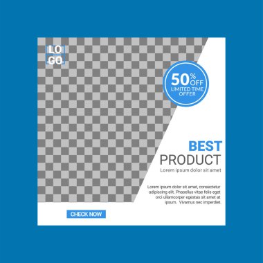 Yaratıcı sosyal medya tasarım şablonu