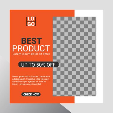 Yaratıcı sosyal medya tasarım şablonu