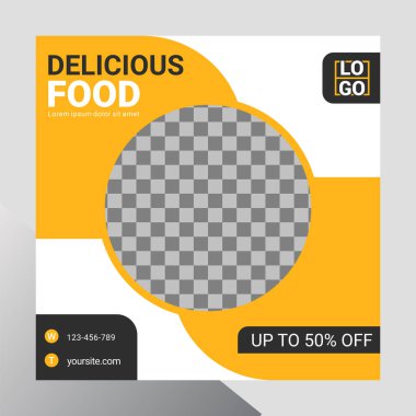 Yaratıcı sosyal medya tasarım şablonu