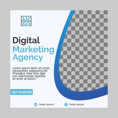 Yaratıcı sosyal medya tasarım şablonu