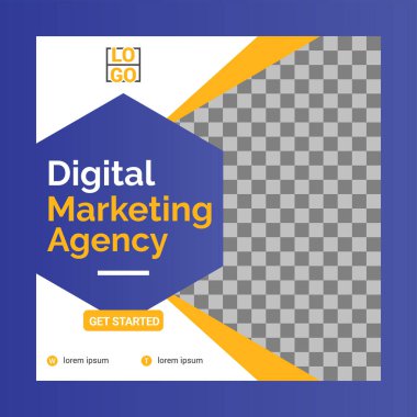 Yaratıcı sosyal medya tasarım şablonu