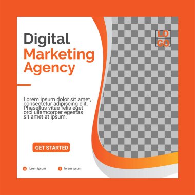 Yaratıcı sosyal medya tasarım şablonu