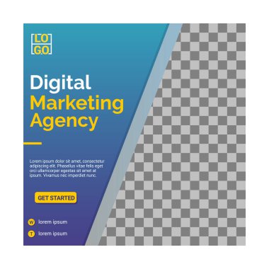 Yaratıcı sosyal medya tasarım şablonu