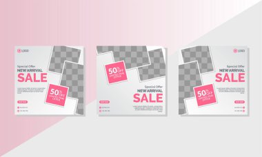 Yaratıcı sosyal medya tasarım şablonu