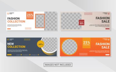 Yaratıcı web pankartı tasarım şablonu