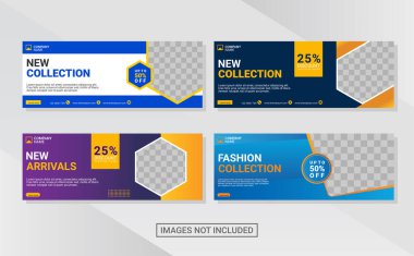 Yaratıcı web pankartı tasarım şablonu