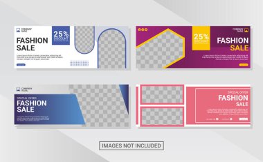 Yaratıcı web pankartı tasarım şablonu