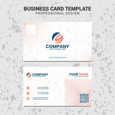 Modern Profesyonel İş Kartı Şablonu