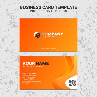 Modern Profesyonel İş Kartı Şablonu
