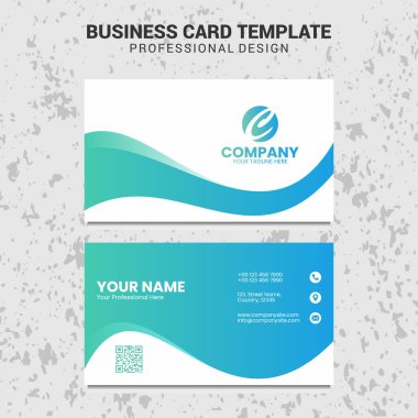 Modern Profesyonel İş Kartı Şablonu