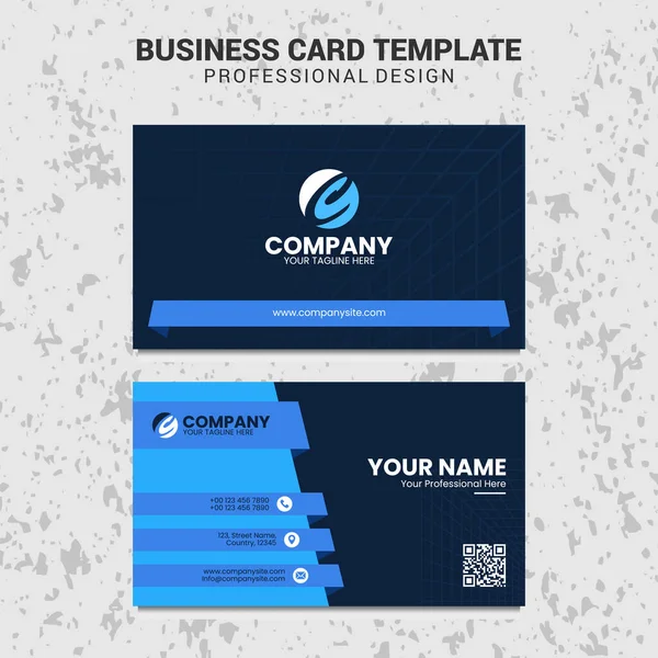 Modern Professional Business Card Template — Stock Vector