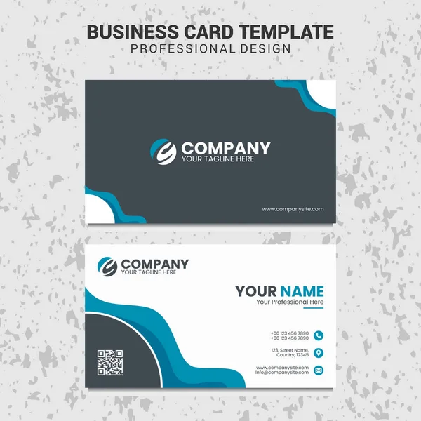 Modern Professional Business Card Template — Stock Vector