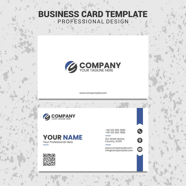 Modern Professional Business Card Template — Stock Vector