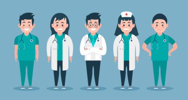 Sevimli modern çizgi film tasarım şablonu