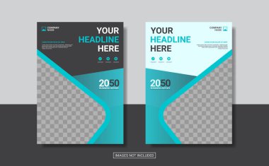 Yaratıcı kurumsal kitap kapağı tasarım şablonu