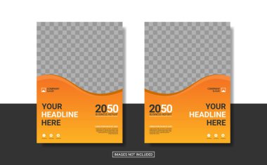 Yaratıcı kurumsal kitap kapağı tasarım şablonu