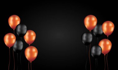 Balonlar vektör illüstrasyonu. Kutlama arkaplan şablonu