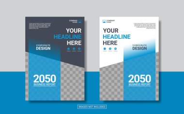 Yaratıcı kurumsal kitap kapağı tasarım şablonu