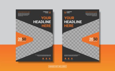 Profesyonel şirket kitap kapağı şablonu