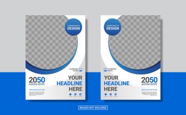 Yaratıcı kurumsal kitap kapağı tasarım şablonu