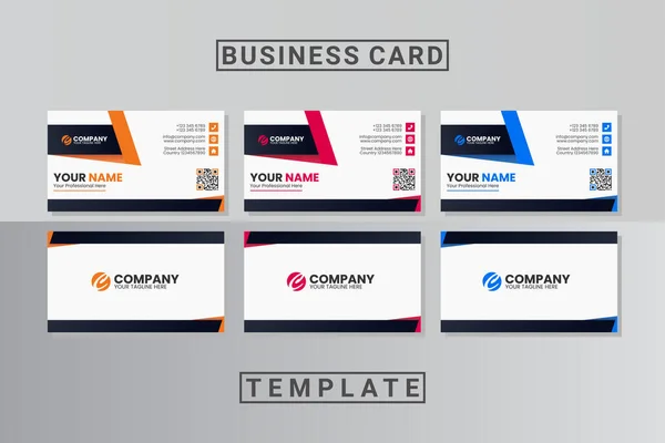 Modern Professional Business Card Template — Stock Vector