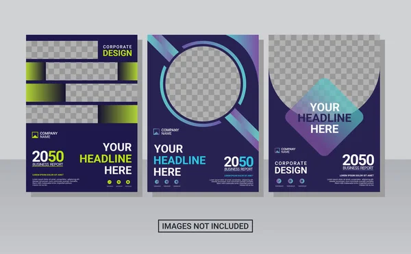 Kreative Corporate Book Cover Design Vorlage — Stockvektor