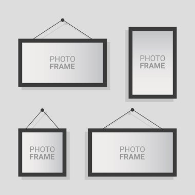 Vektör fotoğraf çerçevesi tasarım şablonu