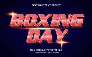 Boks Günü Düzenlenebilir Metin Efekti