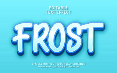 Frost Düzenlenebilir metin efekti