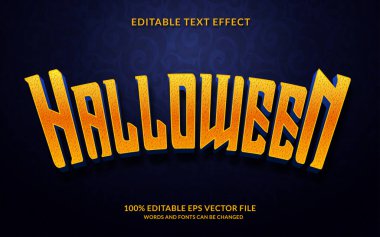 Cadılar Bayramı Düzenlenebilir Metin Efekti