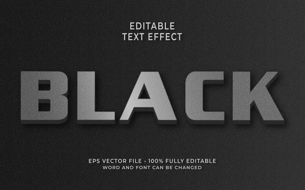 Black Editable Text Effect — Stock Vector