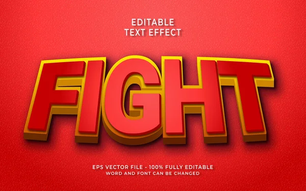 Boj Editovatelný Textový Efekt — Stockový vektor