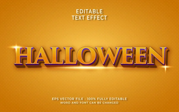 Editierbarer Text Effekt Halloween — Stockvektor