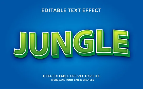 JUNGLE Düzenlenebilir metin efekti