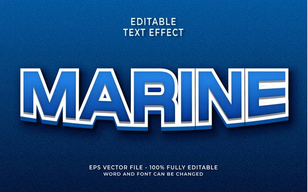 marine Editable Text Effect