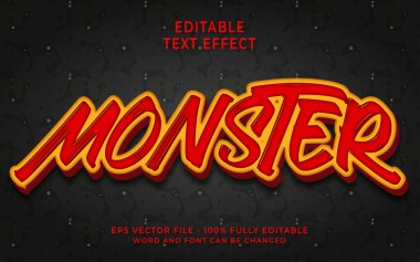 monster Editable Text Effect