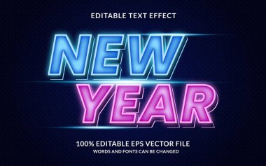 New year Editable Text Effect