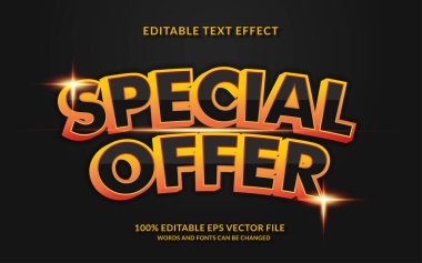 special offer Editable Text Effect