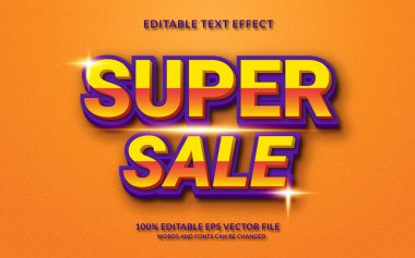 Süper Satış Düzenlenebilir Metin Efekti