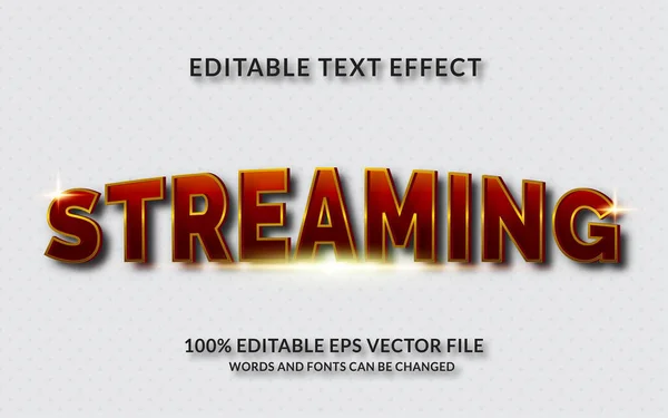 Streaming Editable Text Effect — Stockový vektor