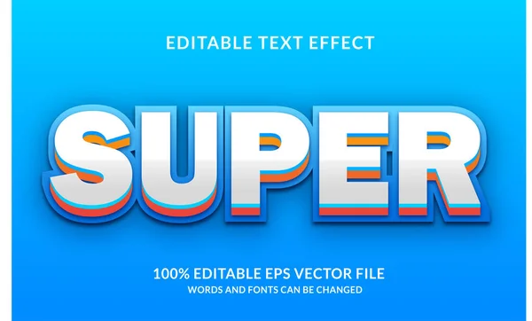 Super Upravitelný Textový Efekt — Stockový vektor
