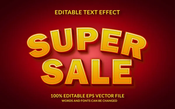 Super Sale Editable Text Effect — Stockvektor